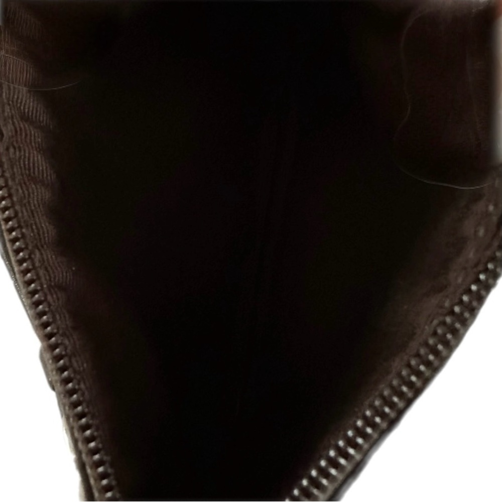 Coach SoHo Black Leather Wristlet with Contrast Stitching - Picture 9 of 9